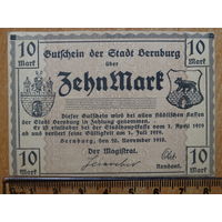 10 марок 1918г. Бернбург