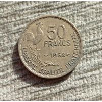 Werty71 Франция 50 Франков 1952 Гальский петушок