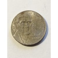 США 5 центов 2008 Р