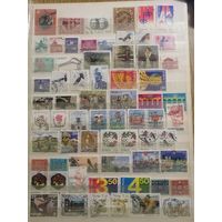 Лот гашенных марок Скандинавия 1981-1990