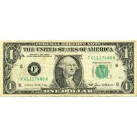 1 доллар 1985 F