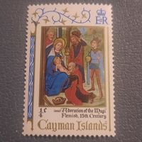 Каймановы острова 1971. Живопись. Рождественская марка