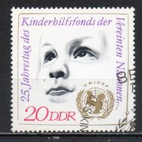 25-летие Детского фонда ООН ГДР 1971 год серия из 1 марки
