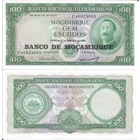 Мозамбик 100 эскудо образца 1961(1976) года UNC p117