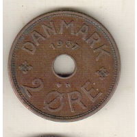 Дания 2 эре 1937