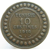 1к Тунис 10 сантимов 1916 ТОРГ уместен  распродажа коллекции