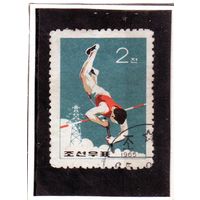 КНДР. Mi:KP 608A. Легкая атлетика. Прыжки с шестом.1965.