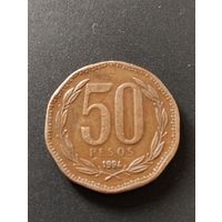 Чили. 50 песо 1994 год.