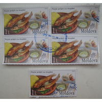 Молдова 2014 г. Традиционная пища. Цена за 1 шт.