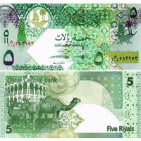 Катар 5 риалов   2008 год UNC