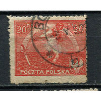 Польша - 1921 - Сеятель 20M - [Mi.160] - 1 марка. Гашеная.  (Лот 69EP)-T2P37