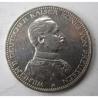 Пруссия 5 марок 1913 Мундир, серебро    .110-15-98