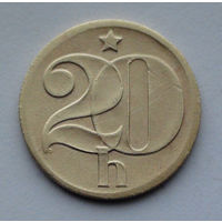 Чехословакия 20 геллеров. 1973