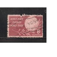 США-1959, (Мих.752) , гаш., Мировая торговля (одиночка)