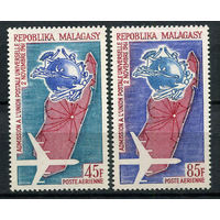 Малагасийская республика - 1963 - 2-ая годовщина вступления Мадагаскара в ВПС - [Mi. 507-508] - полная серия - 2 марки. MNH.