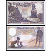 [КОПИЯ] Бельгийское Конго 100 франков 1926г. водяной знак
