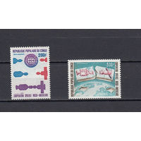 Космос. Союз-Аполлон. Конго. 1974. 2 марки. Michel N 417-418 (6,5 е).