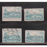 США-1959, (Мих.751) , гаш., Арктика, Подводная лодка, Собаки (одиночка) ,цена за 1 м на выбор