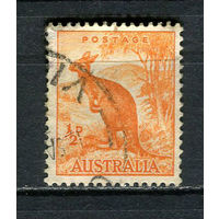 Австралия - 1948/1949 - Кенгуру 1/2P - [Mi.194] - 1 марка. Гашеная.  (Лот 5EA)-T2P6