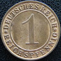 YS: Германия, 1 рейхспфенниг 1931D, KM# 37 (2)
