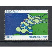 Реализация плана Дельта Нидерланды 1972 год серия из 1 марки