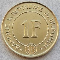 Бурунди. 1 франк 1965 год  KM#6   Тираж: 10.000.000 шт