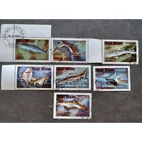 Марки Куба 1991 год Акулы