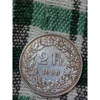 Швейцария 2 франка 1928
