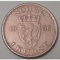Норвегия 1 крона, 1956 (11-4-6(в))
