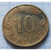 Латвия 10 сантимов, 1992      ( 3-3-2 )