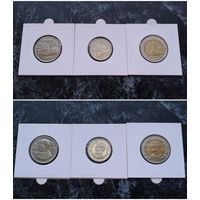 Распродажа с 1 рубля!!! Таиланд 3 монеты (1, 2, 10 бат) 1982-2008 гг. UNC