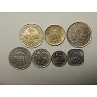 Шри-Ланка 5,25,50 центов,1,2,5,10 рупий 1978-98г
