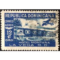 Доминиканская Республика. 1950 год. Авиапочта - отель Монтана. Код по каталогy: Mi:DO 506. Гашеная.