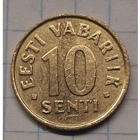 Эстония 10 центов 2002г. km22