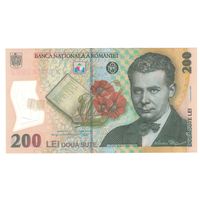 Румыния 200 лей образца 2006 года. Состояние UNC!