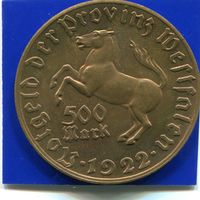 Германия , Вестфалия 500 марок 1922 , VF