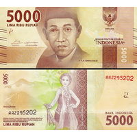 Индонезии 5000 рупий 2016 год UNC