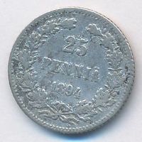25 пенни 1894 год  _состояние VF