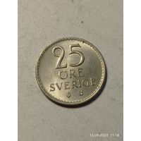Швеция 25 эре 1965 года .