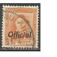 Новая Зеландия. Король Георг VI. Служебная марка. 1938г. Mi#71.