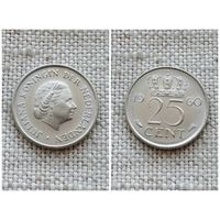 Нидерланды 25 центов 1960