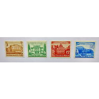 Рейх, 1941 год. Полная серия не гашеных марок "Лейпцигская ярмарка". Клеевой слой, без наклеек и следов от них. Чистые (не гашены) марки в отличном состоянии.
