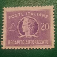 Италия 1949. Стандарт. Платежная марка