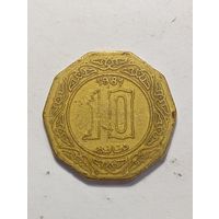 Алжир 10 динар 1981 года