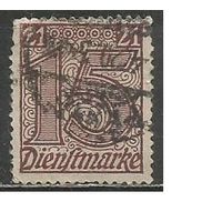 Германия(Рейх). Ежедневная служебная марка. 1920г. Mi#18.