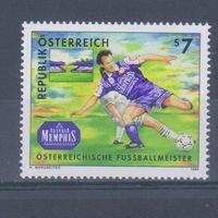 [679] Австрия 1998. Спорт.Футбол. Одиночный выпуск. MNH. Кат.1,2 е.