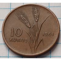Турция 10 курушей, 1961     ( 2-5-8 )