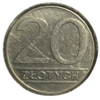 Польша 20 злотых, 1989 (холдер)