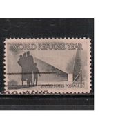 США-1960, (Мих.776) , гаш. ,Год беженцев (одиночка)