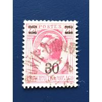Монако 1925 год Стандарт Принц Луи II Надпечатка Mi:106 Гашеная